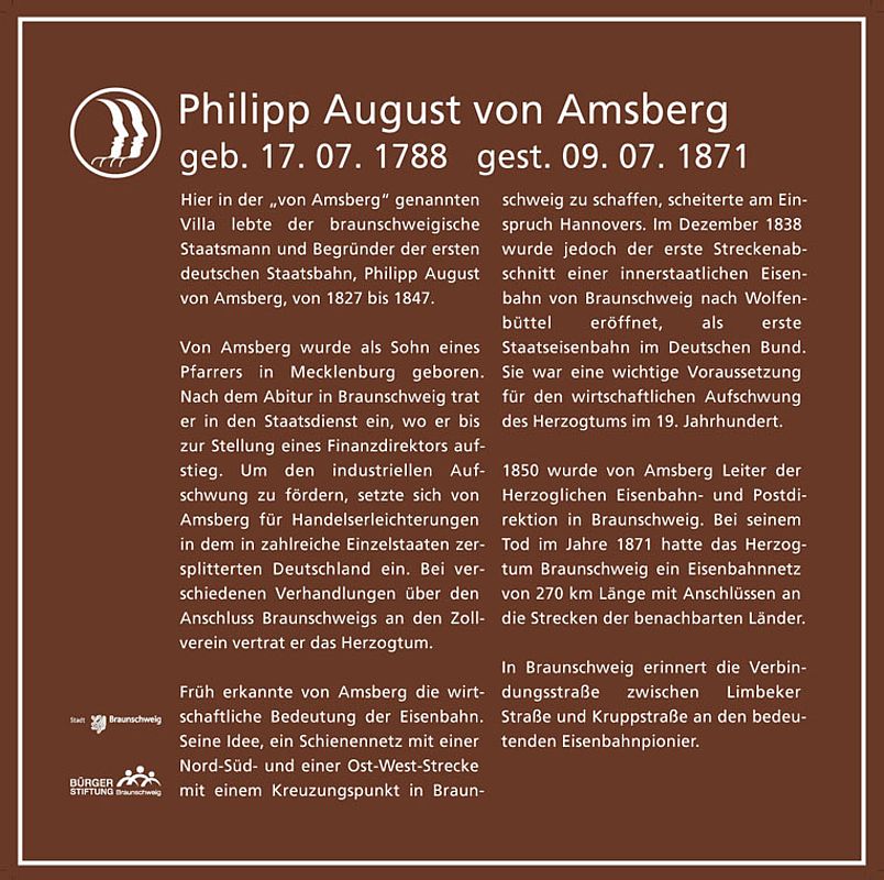 Burgerstiftung Braunschweig Tafel Fur Von Amsberg