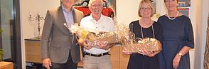 Gehörten zum fröhlichen Gewinner-Kreis – unsere Treuhandstifter Ehepaar Harald Volker und Angela Volker-Brumme Fledermäuse(n) aufgehorcht: 8.500 € Spenden beim Benefiz-Golfturnier